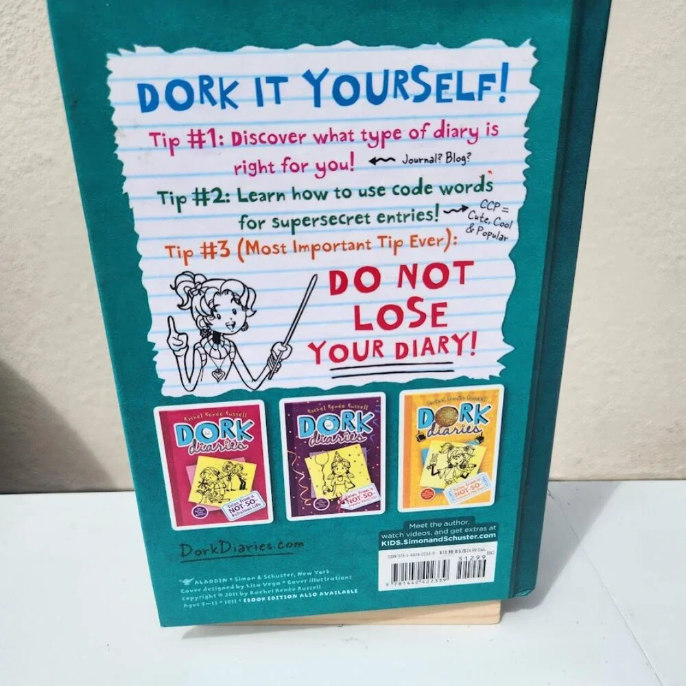Dork Diaries 3 1/2 How to Dork your Diary Hardcover Book 9781442422339 by Rachel
